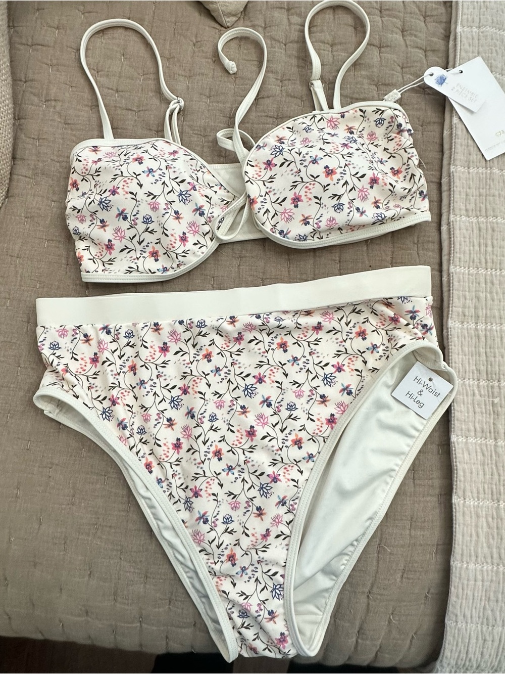 ✨ Brand New With Tags (NWT) Caroline Constas two-piece bikini set! , size Large